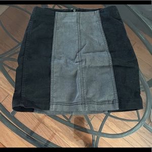 Free People skirt/Black & Grey/Medium
